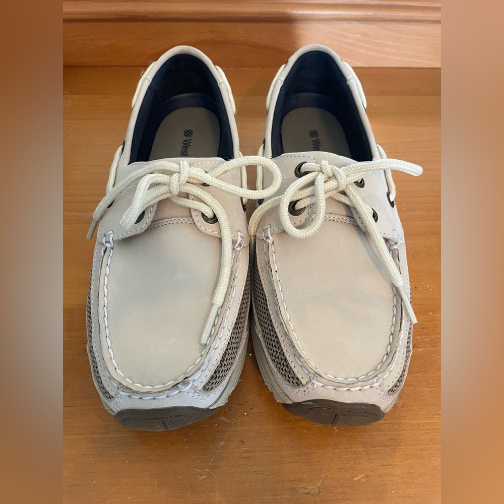 Washed Khaki Women's Boat Shoes